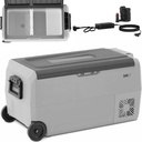 Mobiilne ratastel olev autokülmik 2 eraldi tsooni AC DC 80 W 36 l