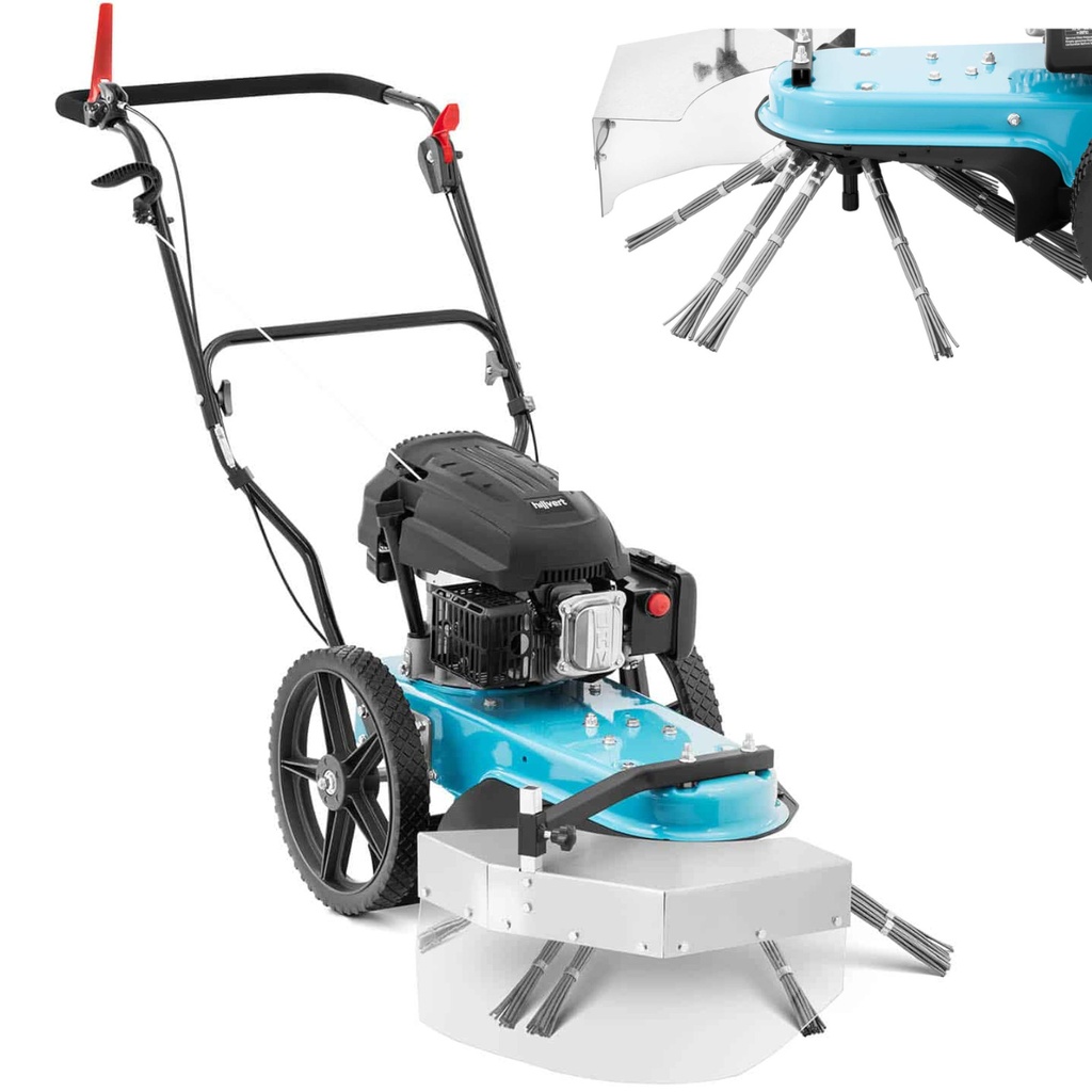 Petrol weeder for cobblestone sidewalks 66 cm wide 3000 W.