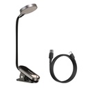 Mini LED ekraaniga lugemislamp klambriga hall