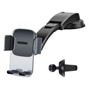 Car phone holder for cockpit and ventilation grille 2in1 black