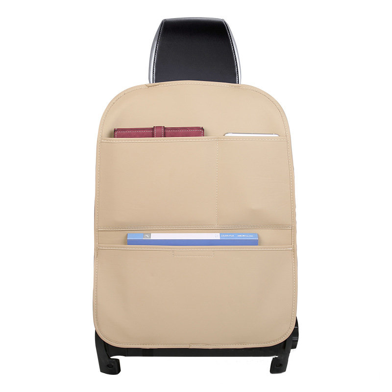 Car organizer for seat back seat seat cover beige