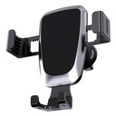 Gravity car mount for smartphone on the grille black