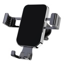 Gravity car mount for smartphone on the grille black