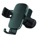 Gravity car mount for phone on ventilation grille Metal Age II green