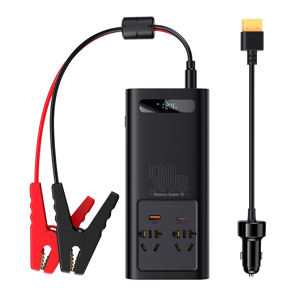Automotive voltage converter 12V to 230V 500W EU and CN plugs