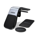 Magnetic car holder for ventilation grille air vent silver