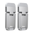 Laptop stand feet sticky folding 2pcs silver