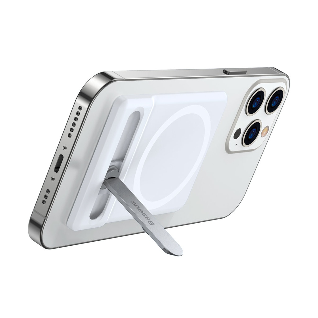 Phone stand folding stand with magnetic holder white