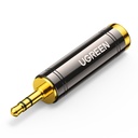Adapter audio adapter 3.5mm (male) to 6.35mm mini jack (female) gray