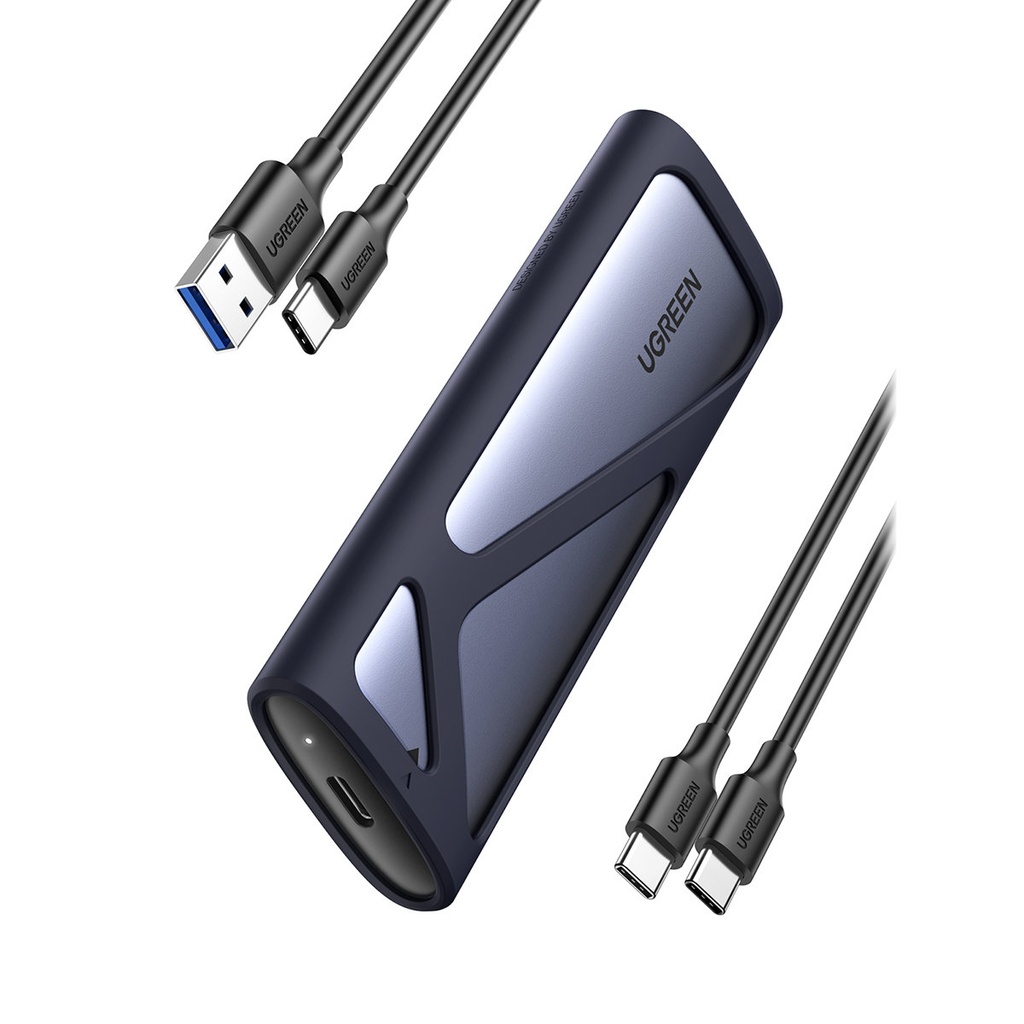 M.2 USB 3.2 Gen 2 SuperSpeed USB 10Gbps SSD enclosure pocket grey