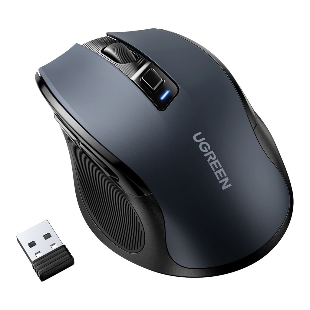Ergonoomiline USB 2.4GHz juhtmevaba optiline hiir 4000DPI must