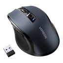 Ergonoomiline USB 2.4GHz juhtmevaba optiline hiir 4000DPI must
