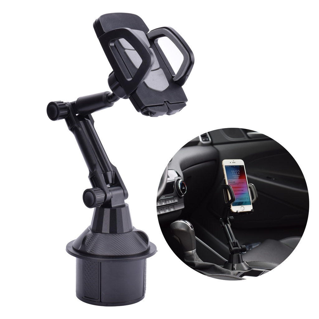 Autohoidja nutitelefoni jaoks tassihoidja ruumi Cup Holder must