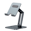 Desktop Biaxial Foldable metal stand for smartphone up to 13" grey