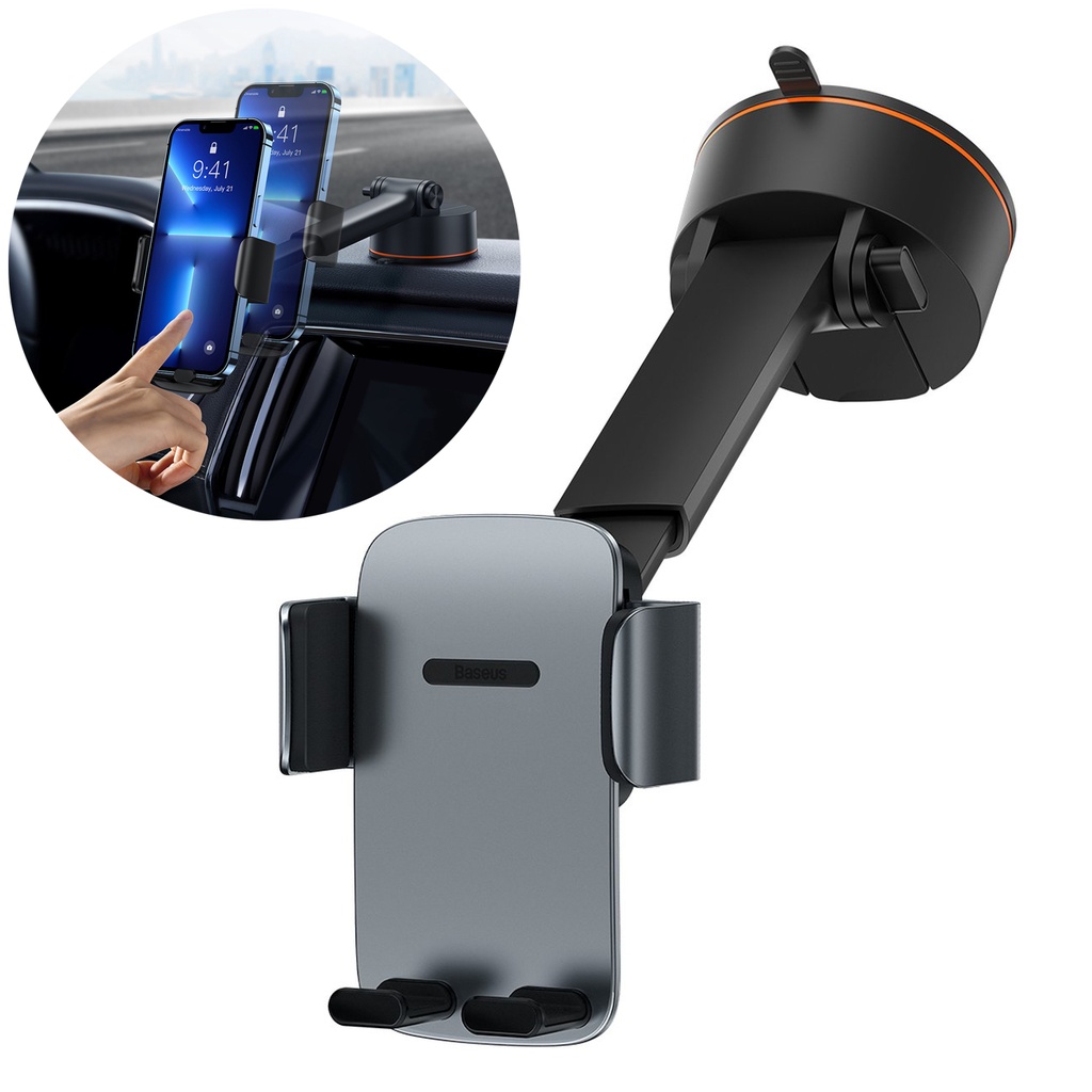Phone holder for cockpit grille Easy Control Pro gray