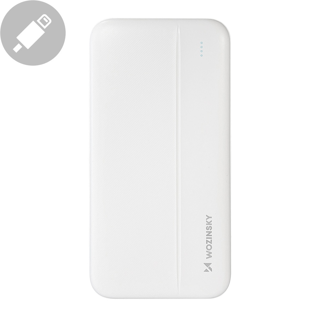 Powerbank Li-Po 10000mAh 2xUSB white