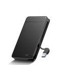 SSD HDD enclosure pocket 2.5'' SATA built-in USB cable black