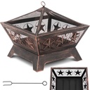 Metallist aiaküttekeha koos pokkeriga 61 x 61 x 53 cm - pronksist