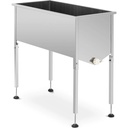 Feed tub table for de-sticking stainless steel frames 104 x 50 x 100 cm