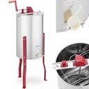 Handheld stainless steel 2 frame honey centrifuge