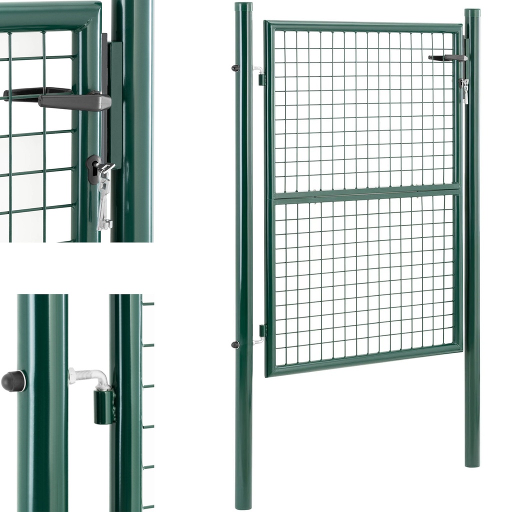 Garden entrance gate in steel 109 x 175 cm