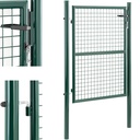 Garden entrance gate in steel 109 x 175 cm