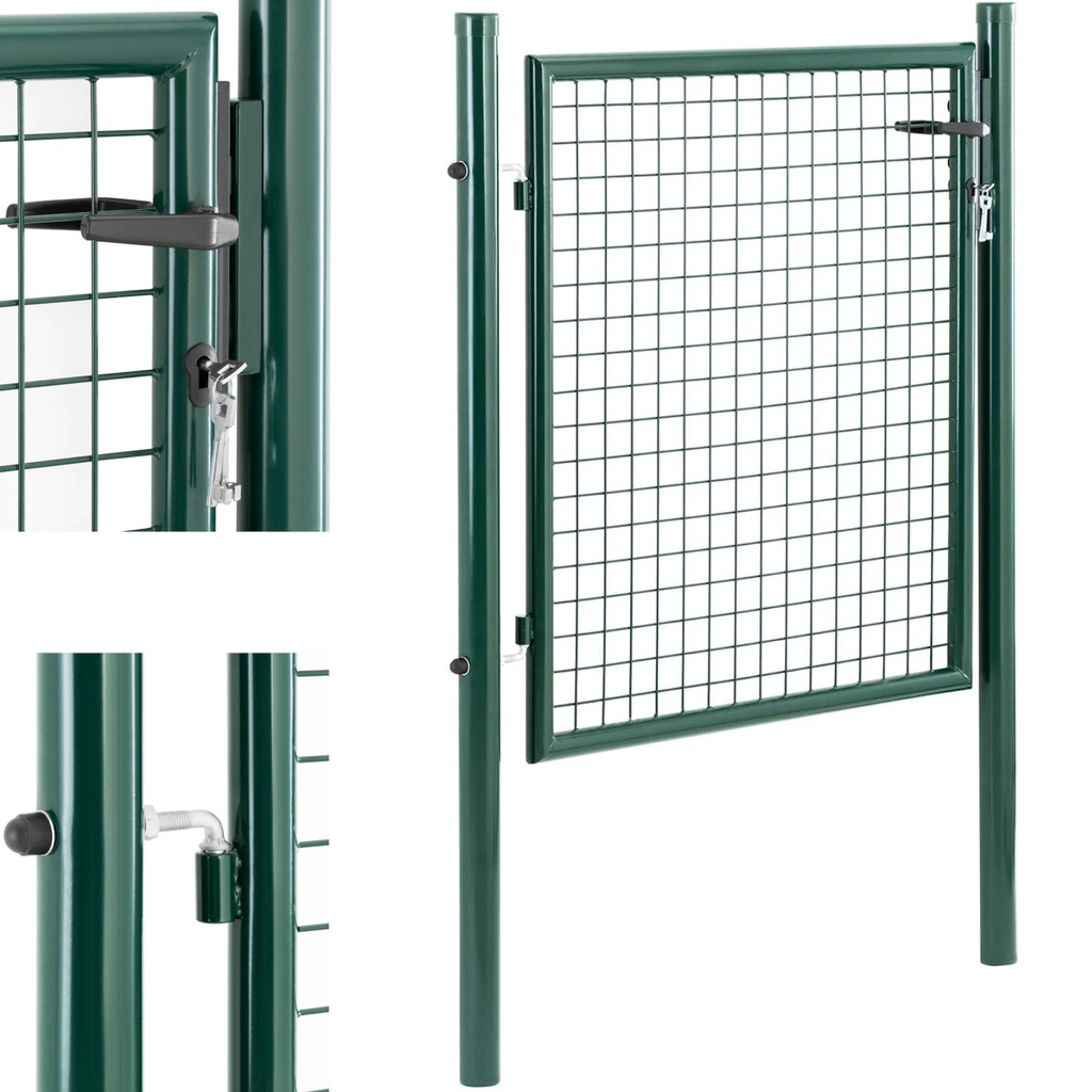 Garden entrance gate in steel 107.5 x 150 cm