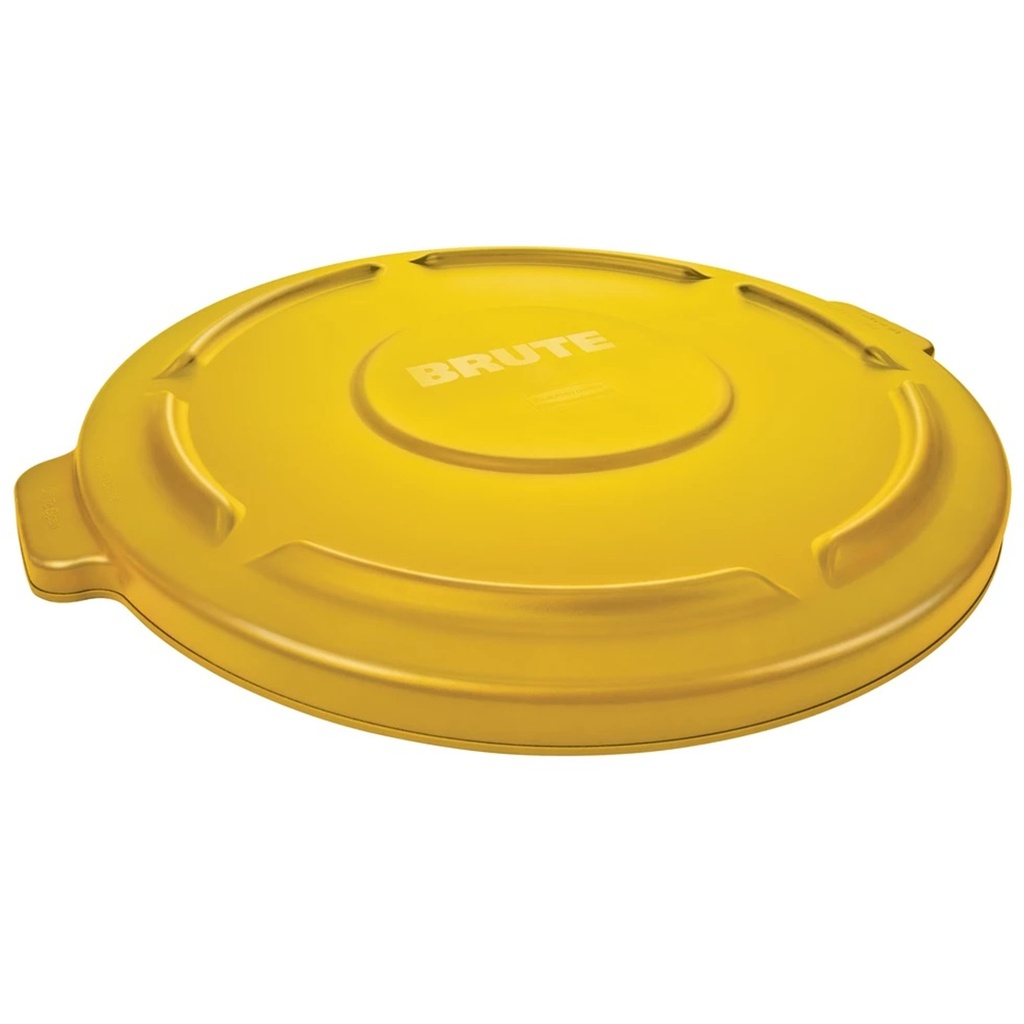 Lid for BRUTE Round 121L industrial container - yellow