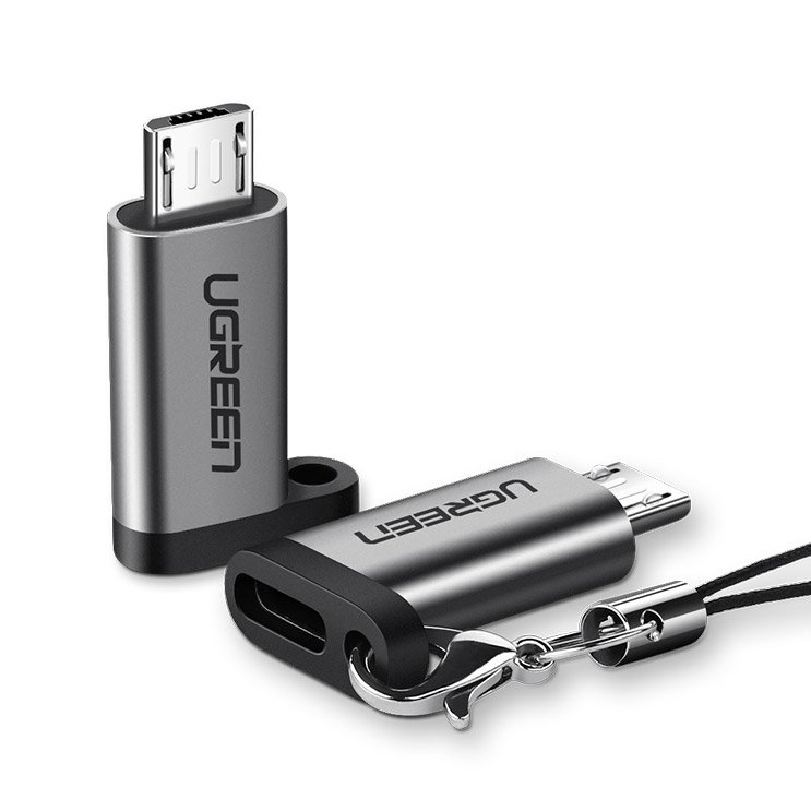 Adapter adapter from USB-C to micro USB - gray