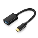 Adapter OTG cable adapter from USB 3.0 to USB-C - black