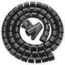 Cable grille cable organizer 1.5m - black