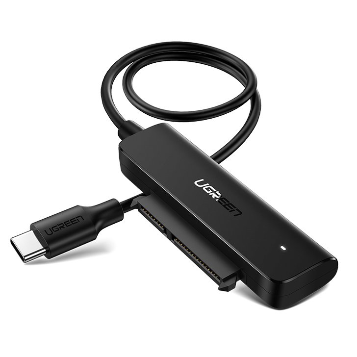 HDD SSD 2.5'' SATA III 3.0 to USB-C adapter - black