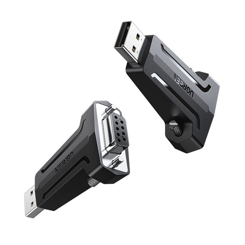 DB9 RS-232 to USB adapter converter - black