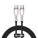 Cable USB-C - USB-C Cafule Metal Data Power Delivery cable 100W 1m - black