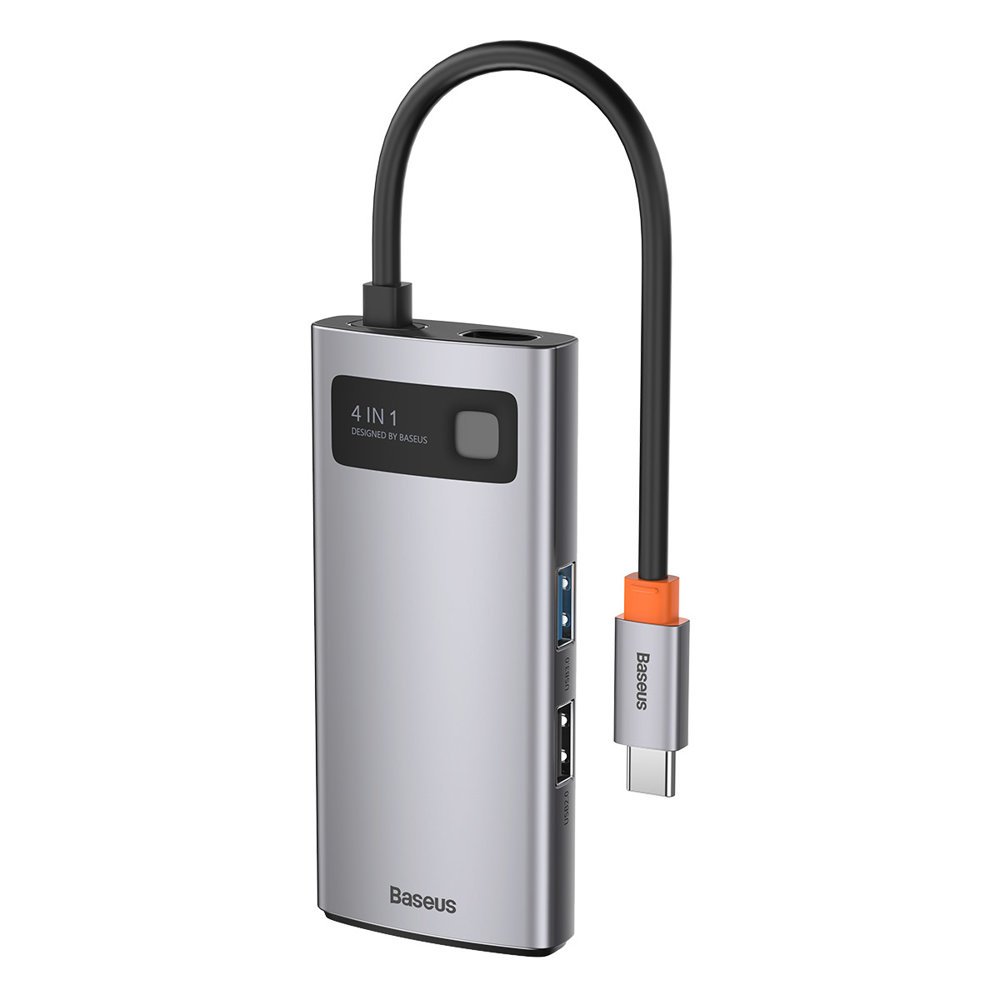 4-in-1 Multi-Functional HUB Metal Gleam USB-C to USB-C Power Delivery HDMI USB 3.2 USB 2.0