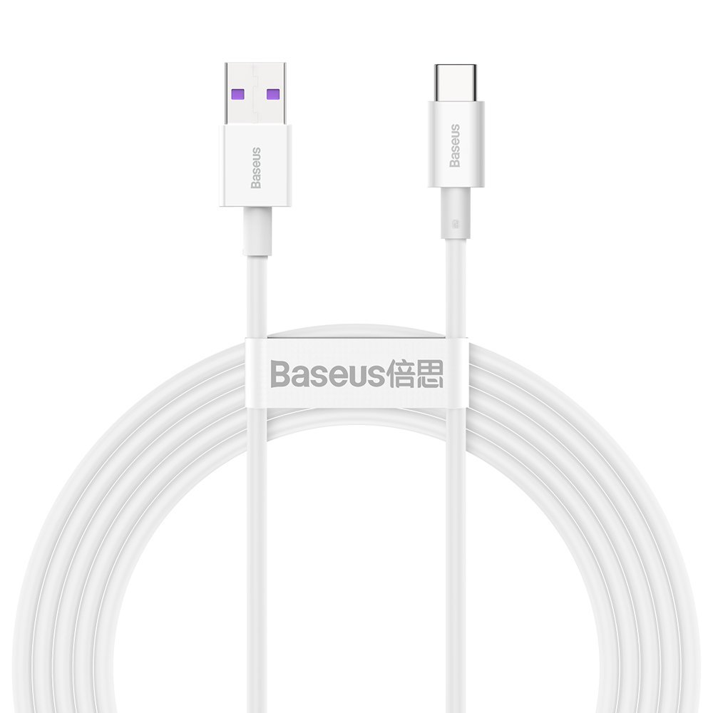 Superior USB - USB-C 66W 6A 2m cable - white