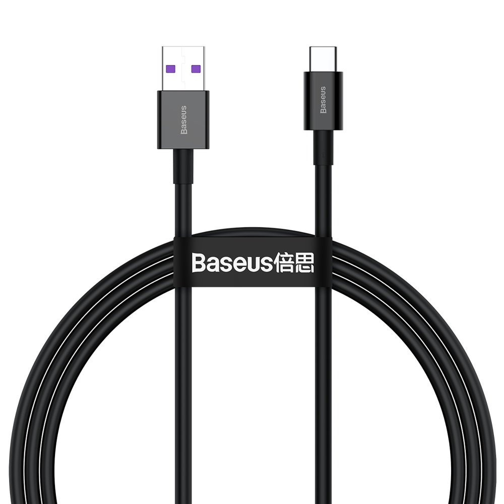 Superior cable cable for Huawei USB - USB-C 11V / 6A SuperCharge 1m - black