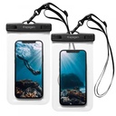 Waterproof up to 25m protective case for phone up to 8'' - KIT of 2pcs