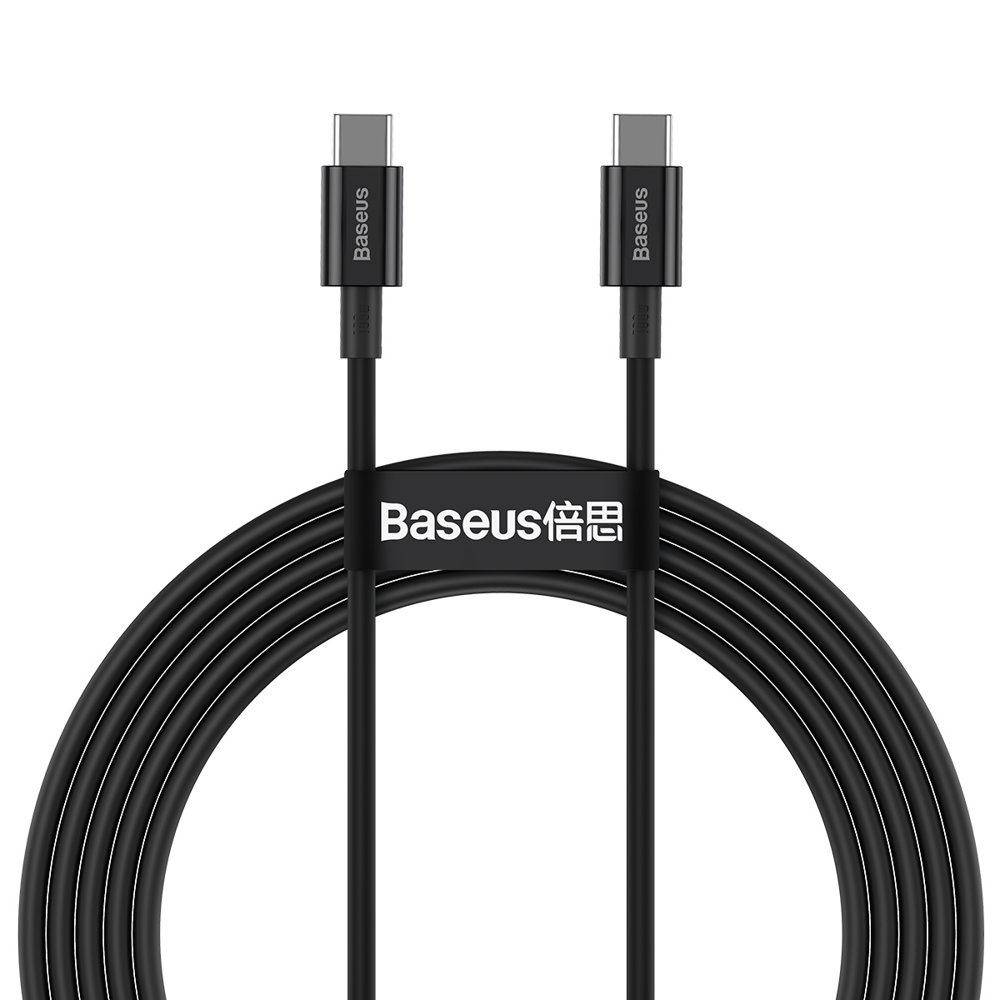 Superior USB-C - USB-C fast charging cable 100W 5A 2m - black