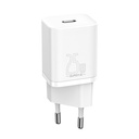 Super fast USB-C 25W Power Delivery Quick Charge charger - white