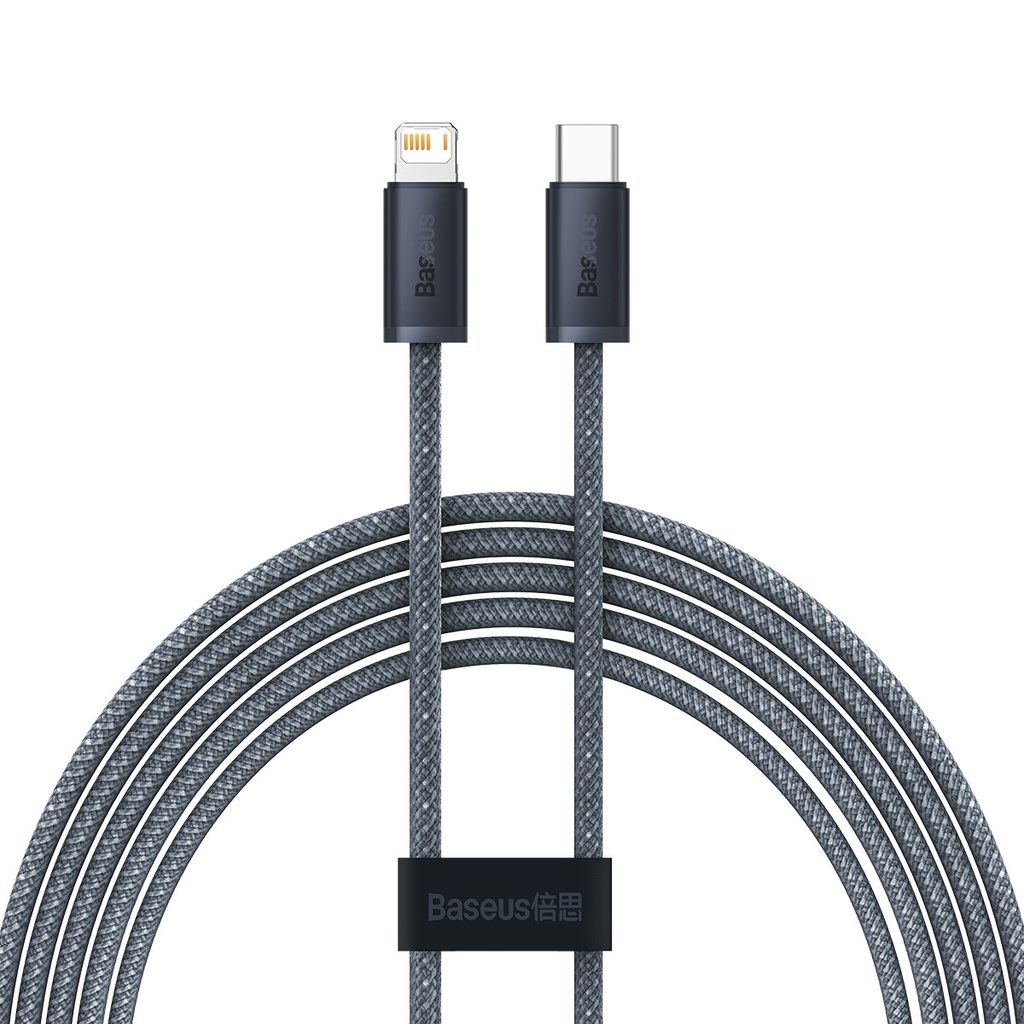 Cable cable for iPhone USB-C - Lightning Power Delivery 20W 2m - gray