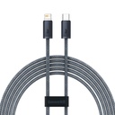 Cable cable for iPhone USB-C - Lightning Power Delivery 20W 2m - gray