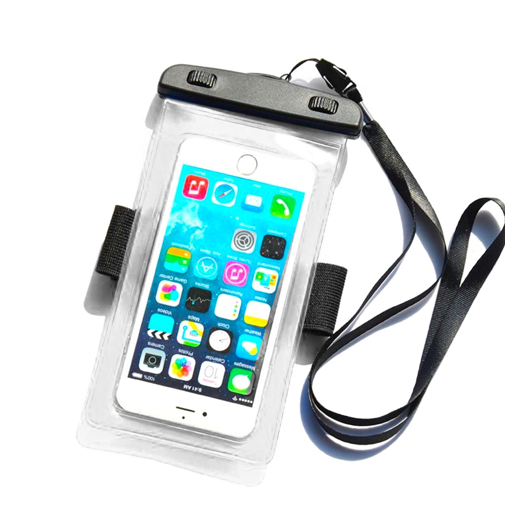 Waterproof armband PVC phone case cover - transparent