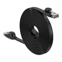 Patchcord RJ45 Speed Six 1000Mbps flat network cable 15m - black