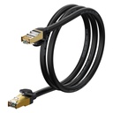 High-speed network cable Patchcord RJ45 CAT 7 10Gbps 1m - black