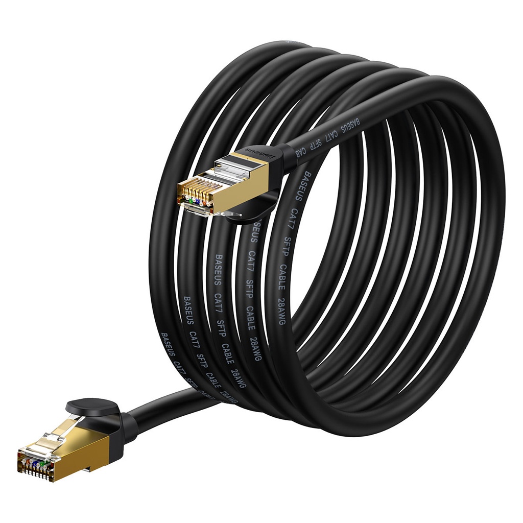 High-speed network cable Patchcord RJ45 CAT 7 10Gbps 3m - black