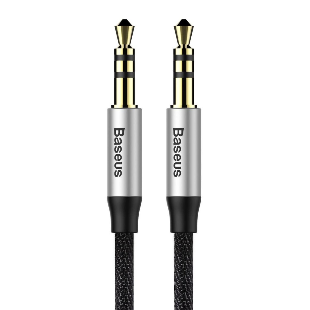 Yiven M30 AUX 3.5mm Mini Jack 1.5m stereo audio cable - silver and black