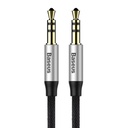 Yiven M30 AUX 3.5mm Mini Jack 1.5m stereo audio cable - silver and black