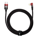 MVP 2 angle cable with USB-C / iPhone Lightning side connector 2m - red