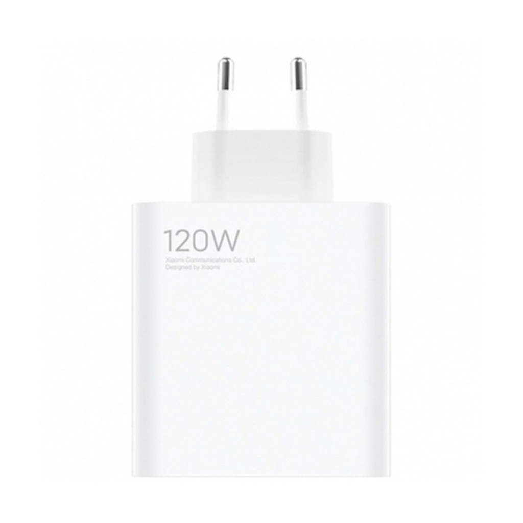 Fast USB-A to USB-C Travel Charger Combo 120W - white